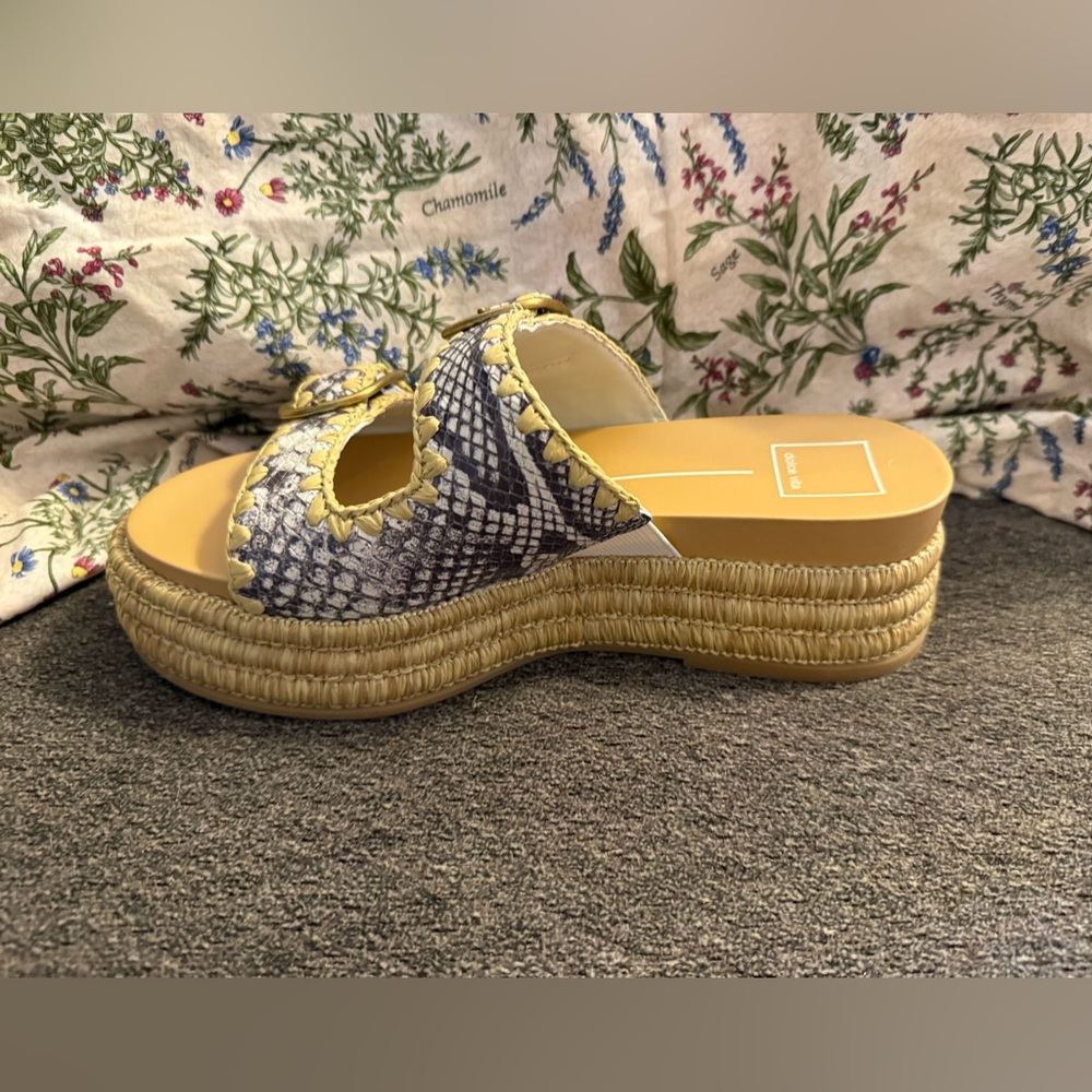 New Dolce Vita Wanika Snake Print Platform Sandals size 7.5 no box - Picture 5 of 9
